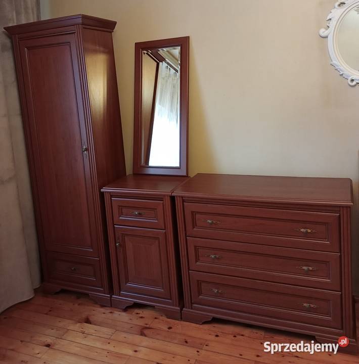 Zestaw mebli Kent komoda lustro 2 x szafki 87cm Meble do salonu Jaworzno