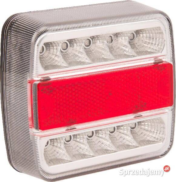 Lampa tylna zespolona LED 1W kwadratowa 12V Kamionna