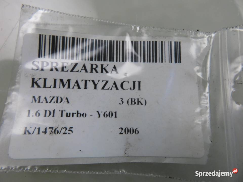 KOMPRESOR KLIMATYZACJI MAZDA 3 BK 16 DI Turbo