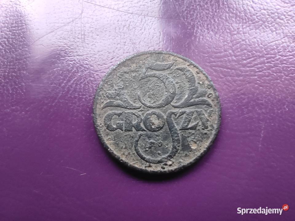 Moneta przedwojenna II RP - 5 groszy 1925 - Oryginał
