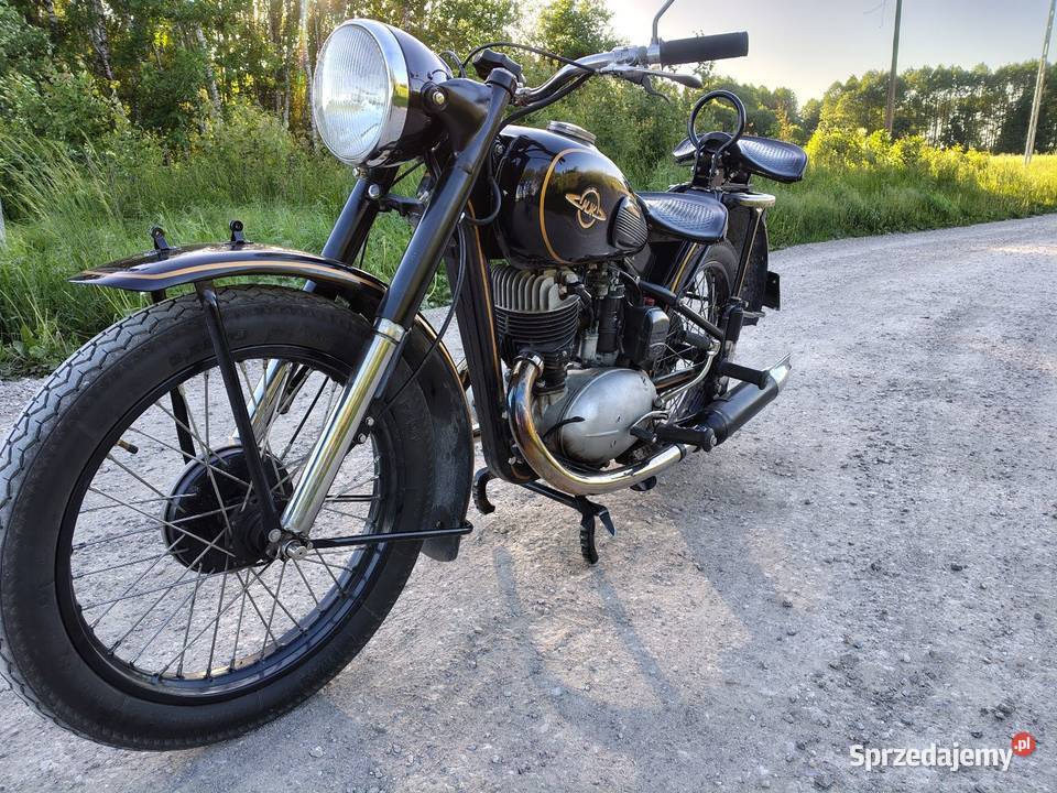 Motocykl Iż 49 1954r łódzkie Rozprza