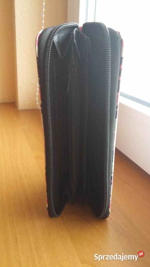 Elegancki kolorowy duży porfel Dodatki Sosnowiec