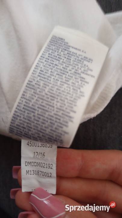 Tommy Hilfiger Denim vintage Tshirt biały logo