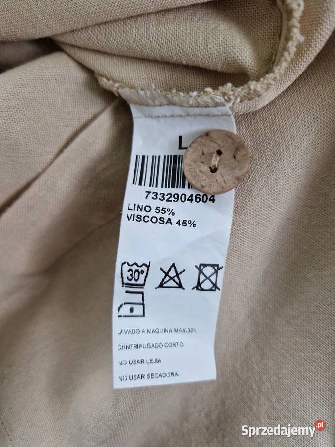 Beżowa sukienka szmizjerka Spódnice i sukienki Nowogard sprzedam