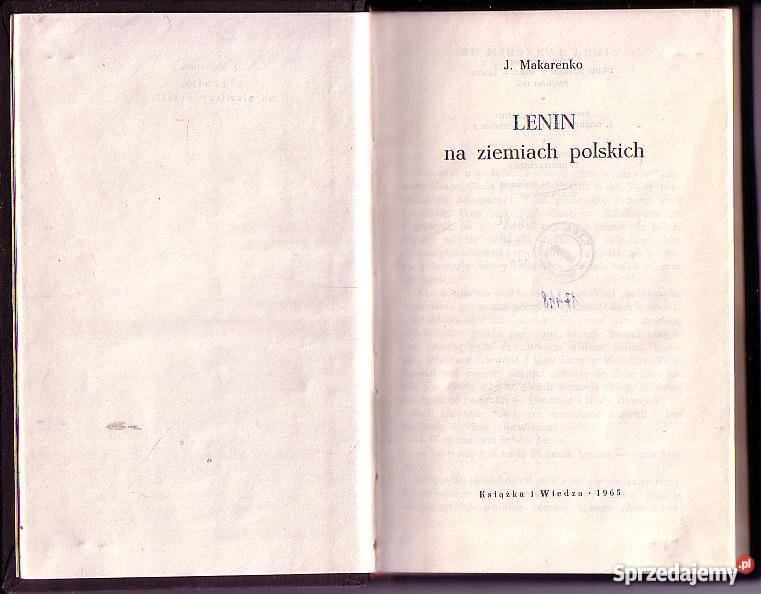 6006 LENIN NA ZIEMIACH POLSKICH J MAKARENKO Proza i poezja małopolskie Czyrna