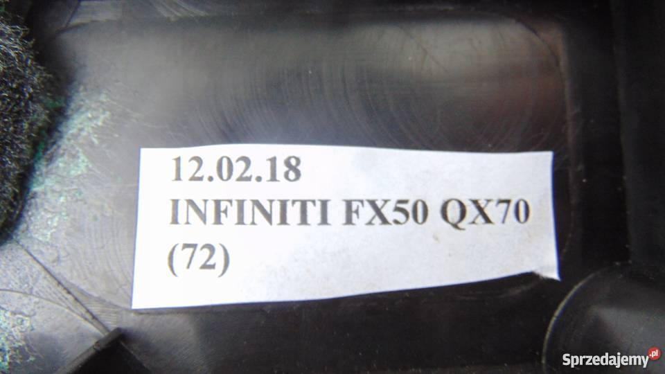 PLASTIK OSŁONA BAGAŻNIKA LEWA INFINITI FX50 QX70 wielkopolskie Nowy Tomyśl
