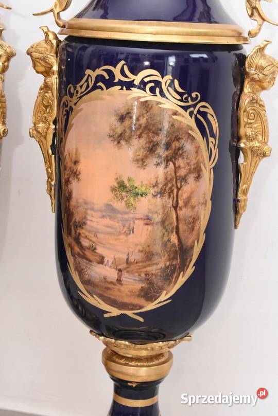 Francuski Zestaw Porcelanowy Wazy Amfora Amfory Porcelana i szkło małopolskie Kraków
