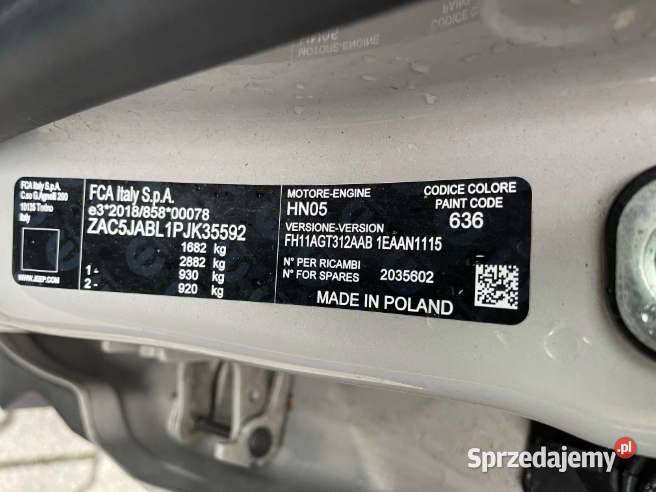 JEEP AVENGER 2023 119900 ccm 100 Warszawa