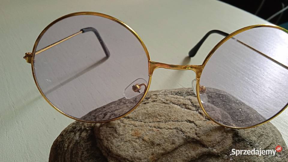 OKULARY PRZECIWSŁONECZNE W ZŁOCONYCH OPRAWKACH wielkopolskie Piła