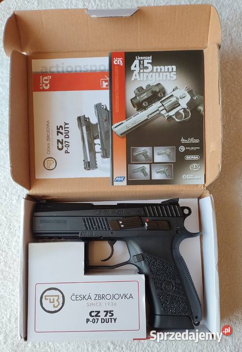 Pistolet Nowy CZ 75 P07 DUTY Blowback Mocny Śrut dolnośląskie Oleśnica