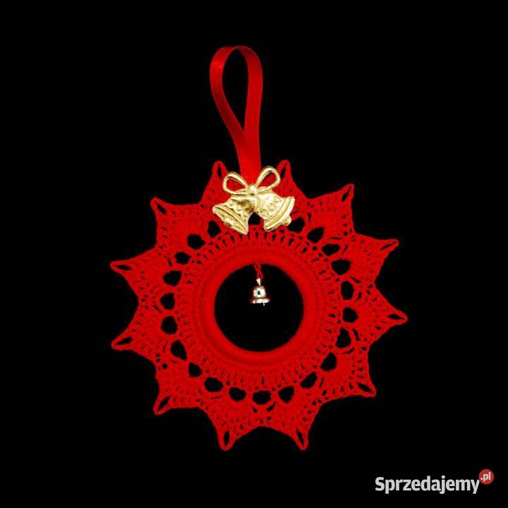 Zawieszka ozdoba szydełkowa 10 na choinkę Z131 Dom i Ogród Kluczbork