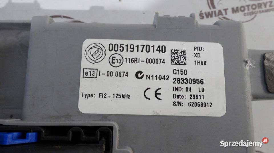 DOBLO II COMBO D 12r moduł BSI 00519170140 Układ elektryczny, zapłon sprzedam