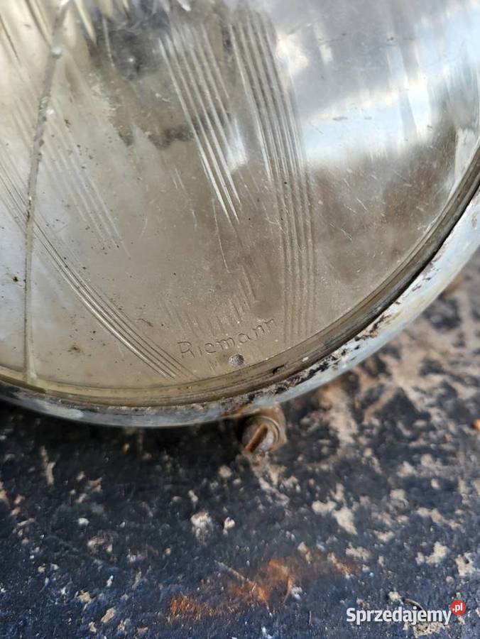 RIEMANN LAMPA PRZÓD SZKŁO 170mm DKW NSU ZUNDAPP śląskie
