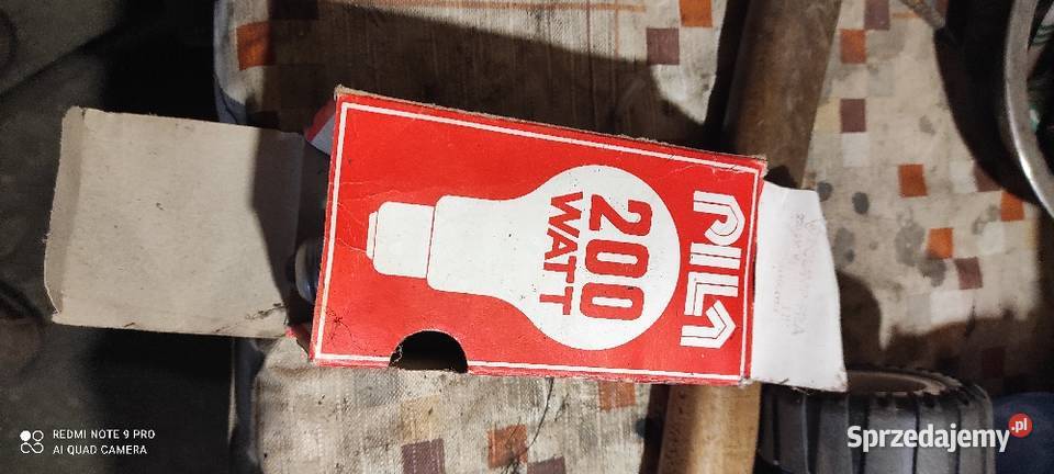 Żarówki i lampa PRL Pozostałe opolskie Namysłów