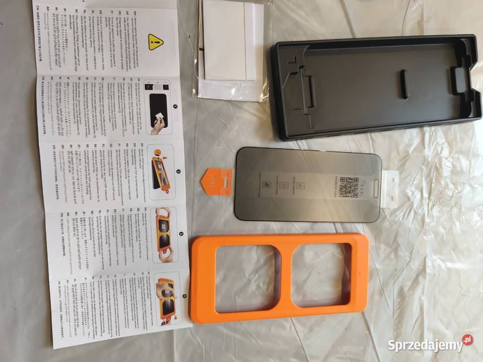 Szkło hartowane z aplikatorem do iPhone 16 Pro Palędzie sprzedam