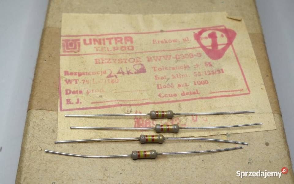 Rezystor 24k 025W RWW 0308 Unitra TELPOD