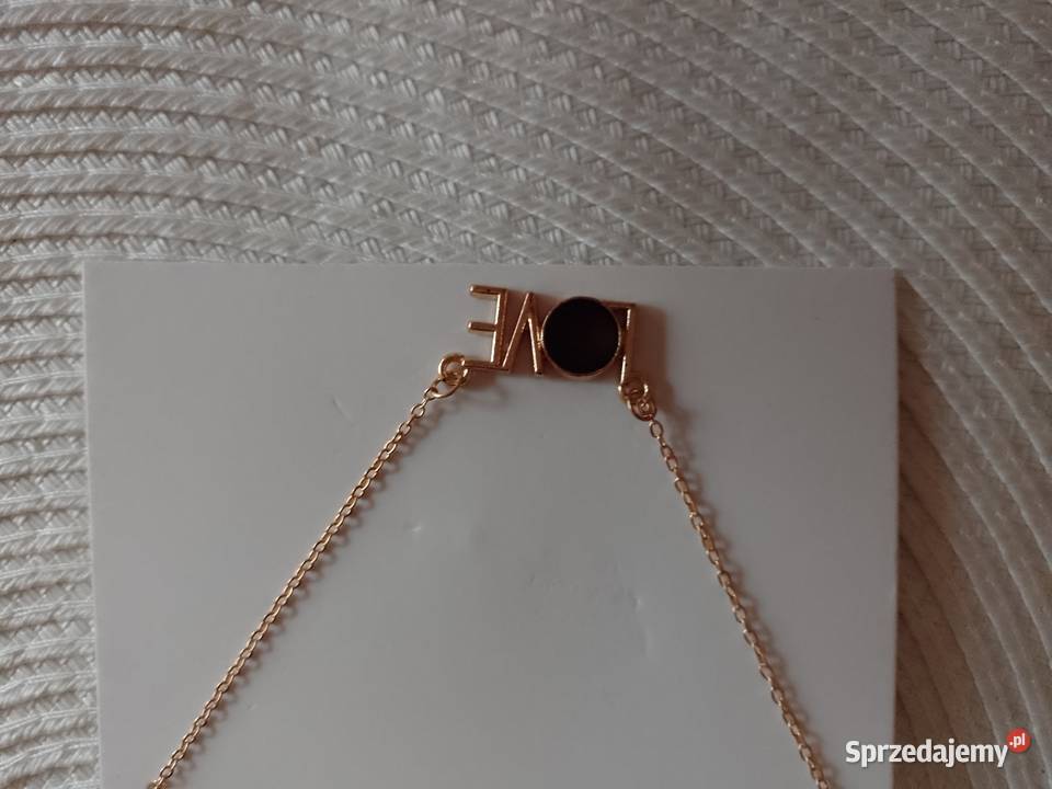 Łańcuszek z zawieszką LOVE Naszyjnik NOWY Kraków