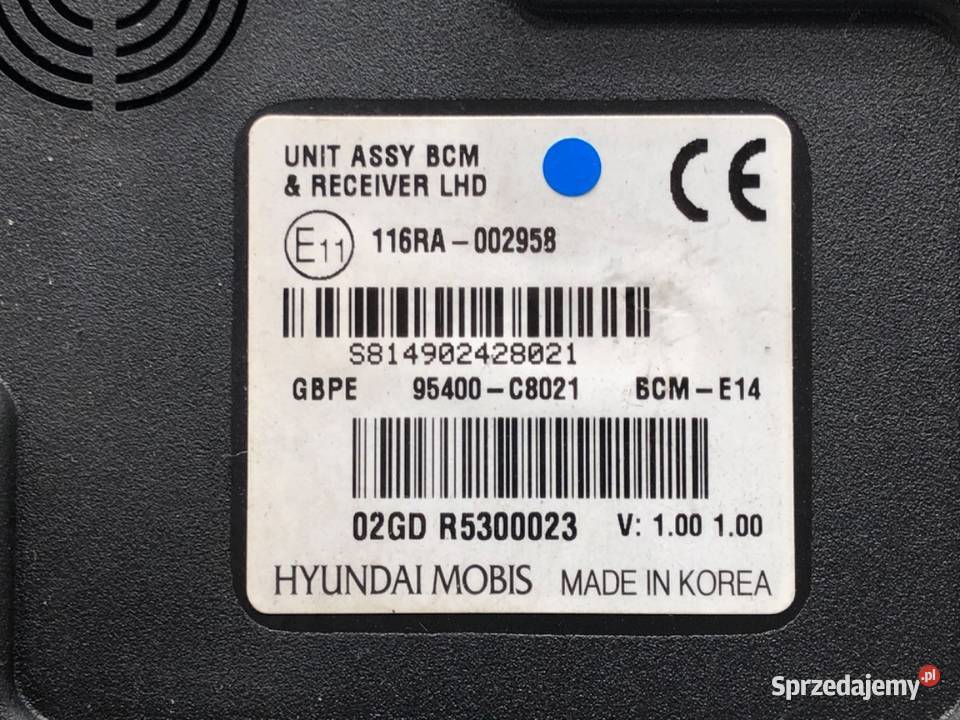MODUŁ KOMFORTU HYUNDAI i20 II 95400C8021