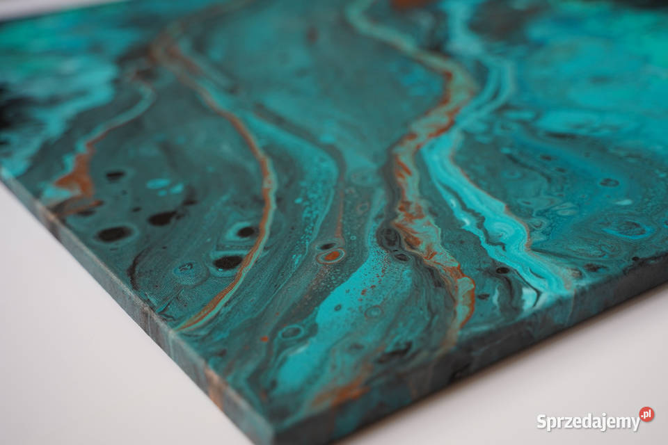 Duży abstrakcyjny obraz Mgławica nieskończoności Warszawa sprzedam