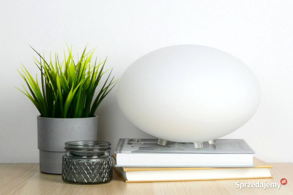 Lampa biurkowa OVANDAL szkło opal na Nowe