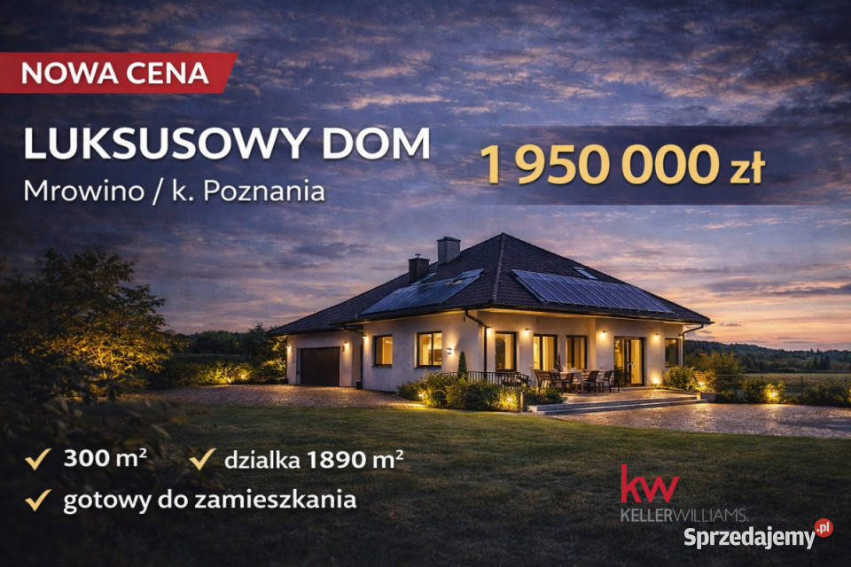 Dom wolnostojący 300m2 Mrowino wielkopolskie