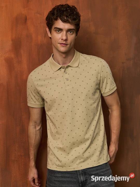 koszulka męska polo z nadrukiem Sinsay Olkusz