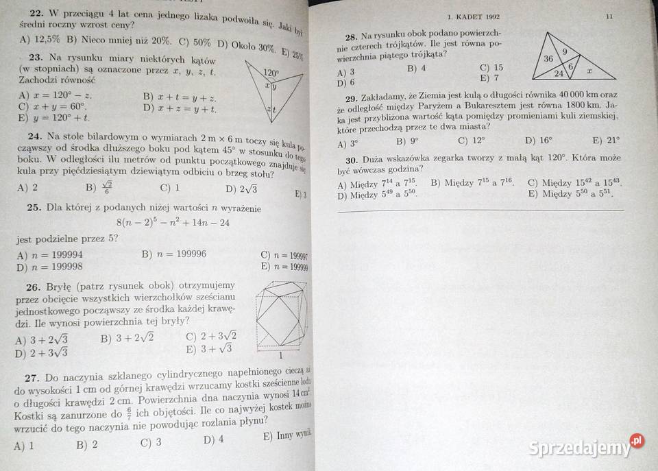 Kangur matematyczny 19922015 Kadet lubelskie Chełm