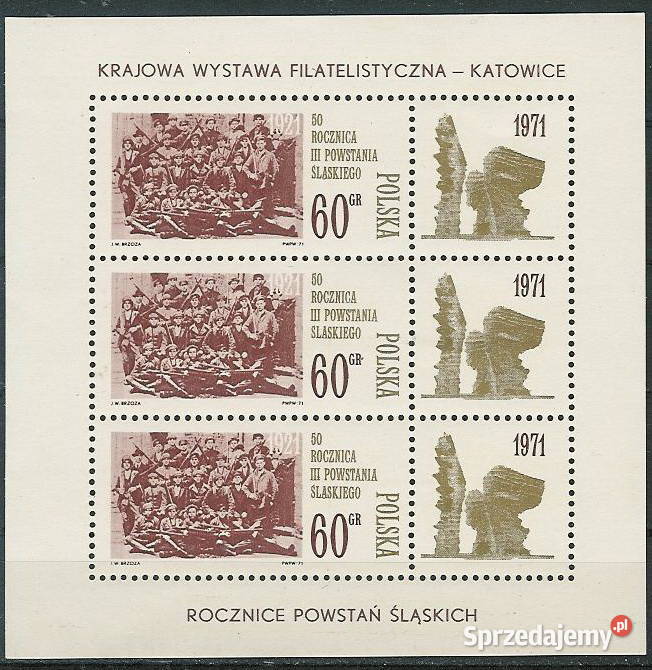 blok 40 KWF Rocznice Powstań Śląskich Filatelistyka