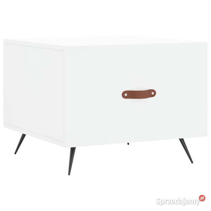 Stolik kawowy biały 50x50x40 materiał Stoły Warszawa