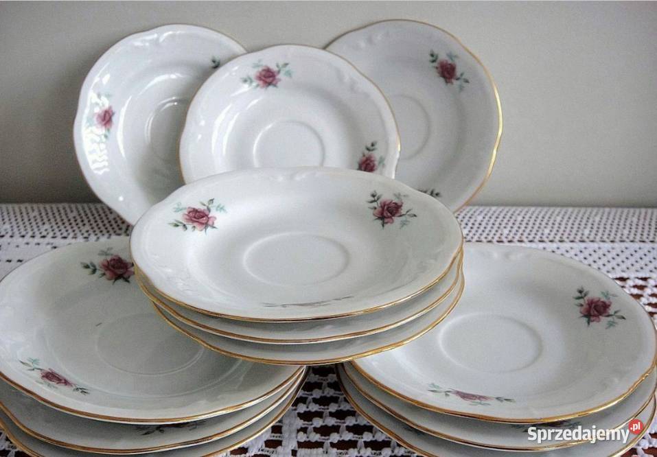 serwis herbaciany kawowy porcelanowy dzbanek