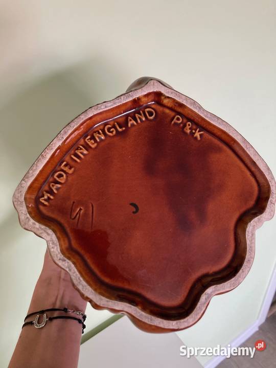 Nowa ceramiczna doniczka pies flakon vintage PK podkarpackie Nisko
