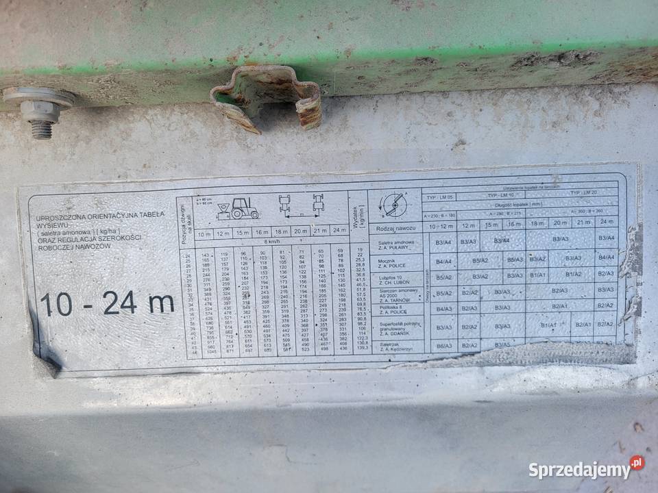 Rozsiewacz Unia MX850 mazowieckie Olszewo-Grzymki