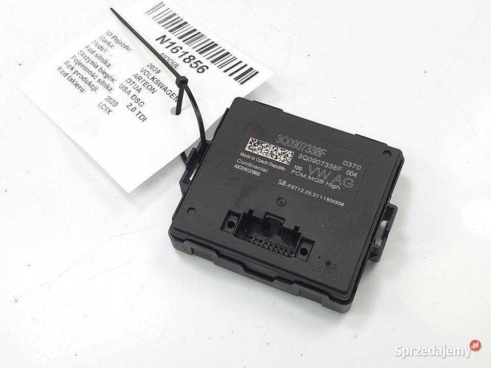 MODUŁ VOLKSWAGEN ARTEON ŚWIATEŁ 3Q0907338F kujawsko-pomorskie Lipno