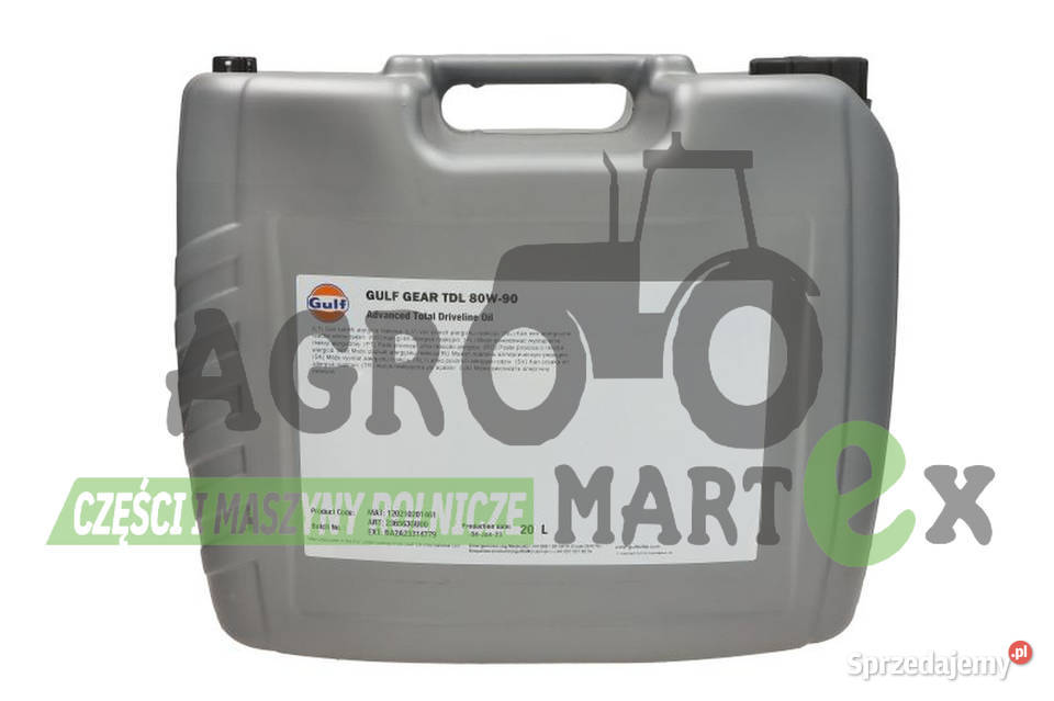 OLEJ HYDR PRZEKŁ GEAR TDL 80W90 GL5 20L GULF Maszyny rolnicze Wichrów