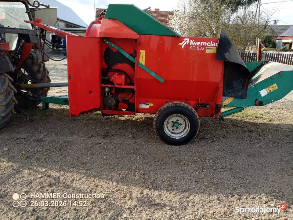Ścielarka, paszowóz, rozdrabniacz kverneland