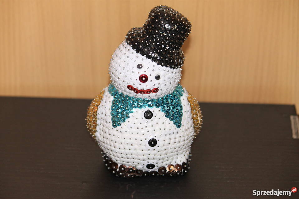 Bałwanki z cekinów ozdoby Boże Narodzenie Chełmno sprzedam