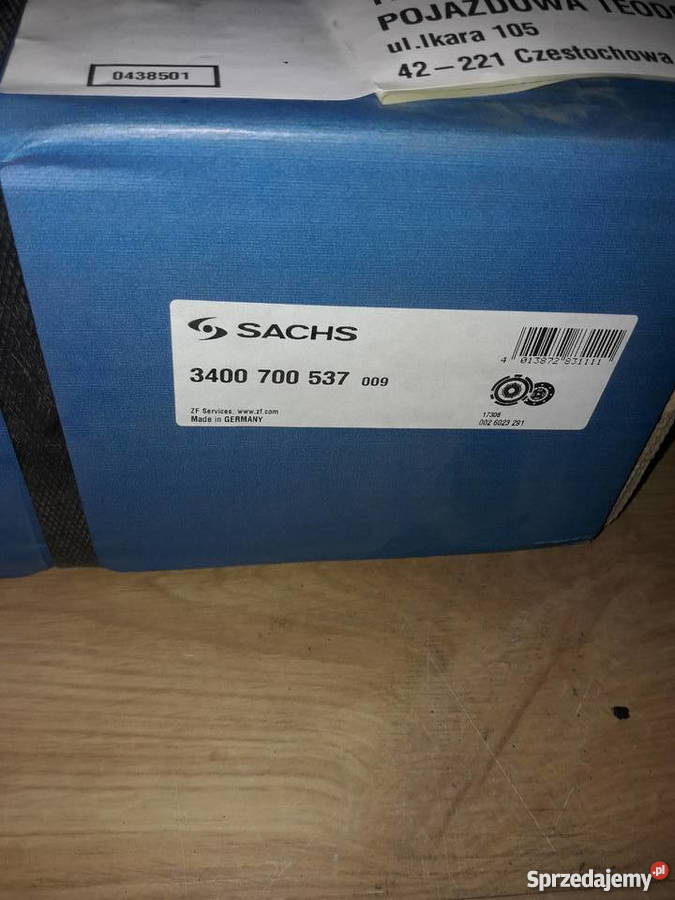 SPRZĘGŁO MERCEDES SETRA EURO6 SACHS 3400700537 Częstochowa sprzedam