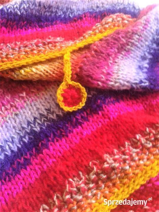 Duża chusta robiona na drutach Astry Pozostałe Pozostałe Katowice