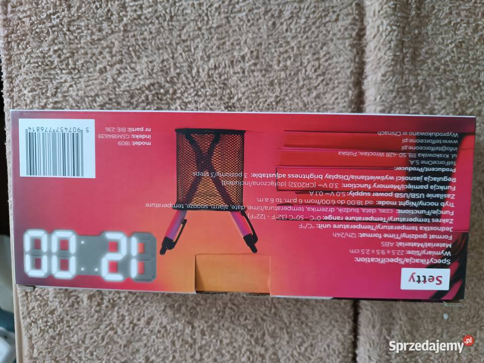 Cyfrowy budzik LED 3D Kędzierzyn-Koźle