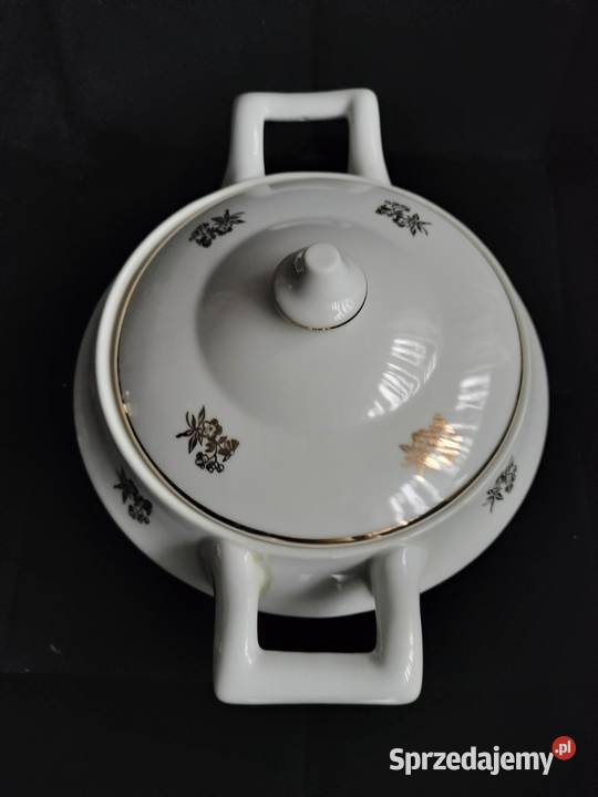 Waza do zupy złocona Karolina PRL Choszczno