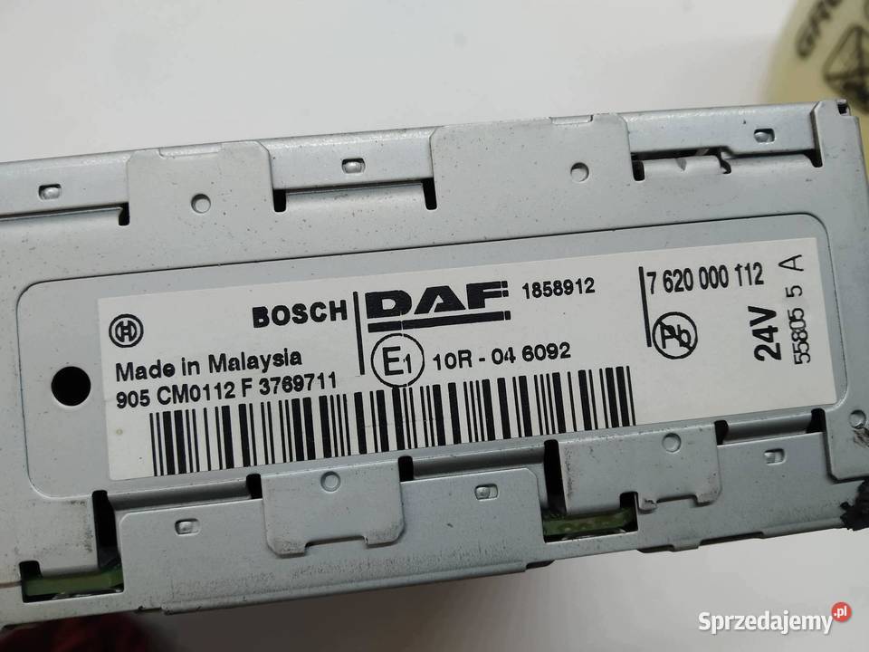 RADIO 24V 1858912 DAF XF 20122016 106 Euro 6 440 sprzedam