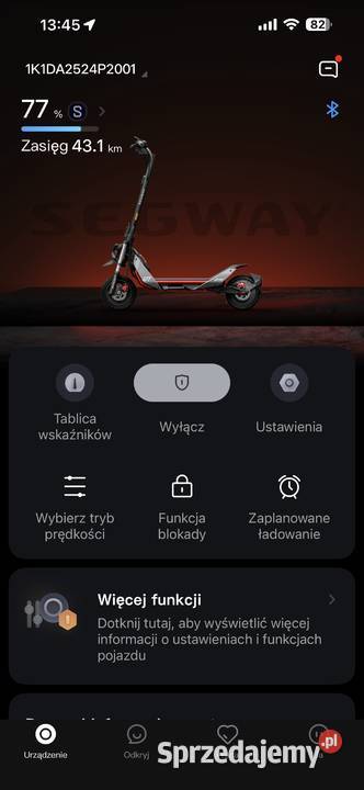 Hulajnoga Segway Ninebot Zt3 pro Pozostałe Reda