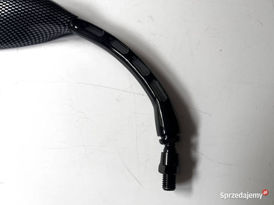 Motocyklowe lusterko prawe łezka carbon gwint Łobżenica