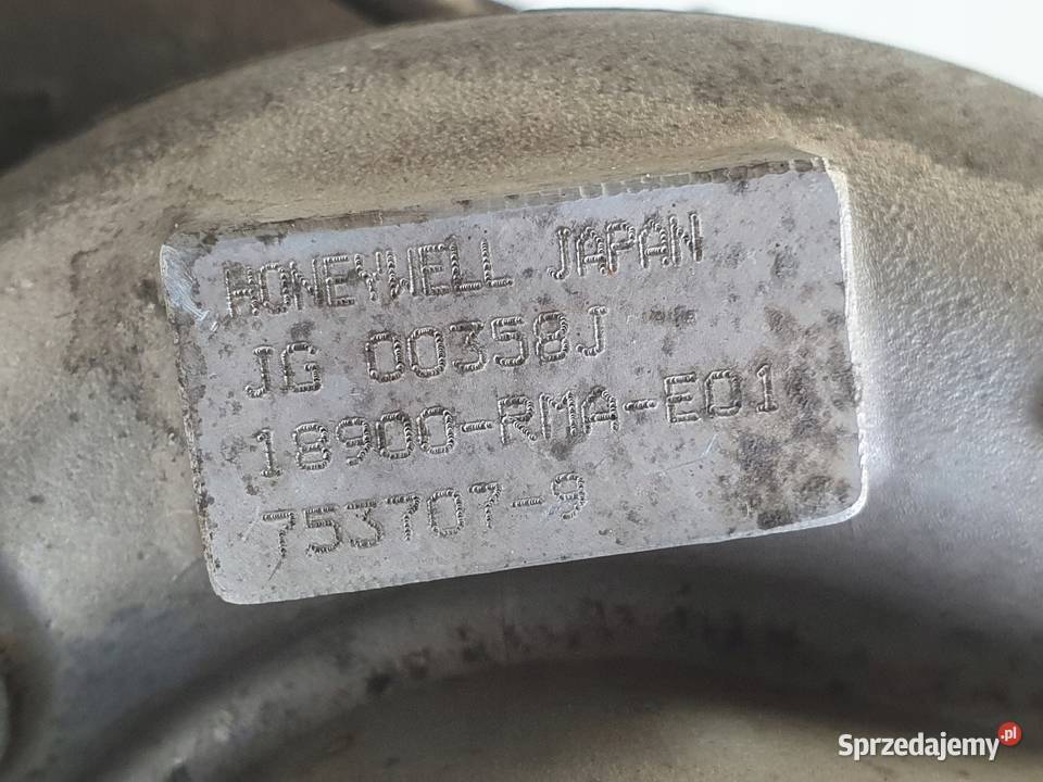 TURBOSPRĘŻARKA Honda CRV II 22 iCDTI turbo Turbosprężarki