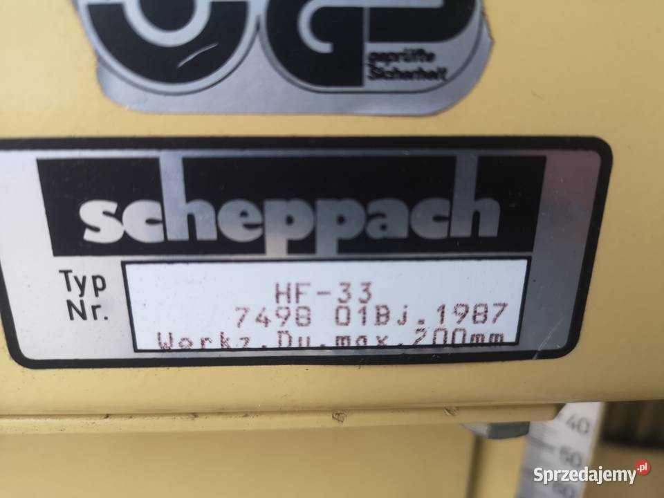 Frezarka Dolnowrzecionowa Scheppach HF33 Pozostałe Zbuczyn