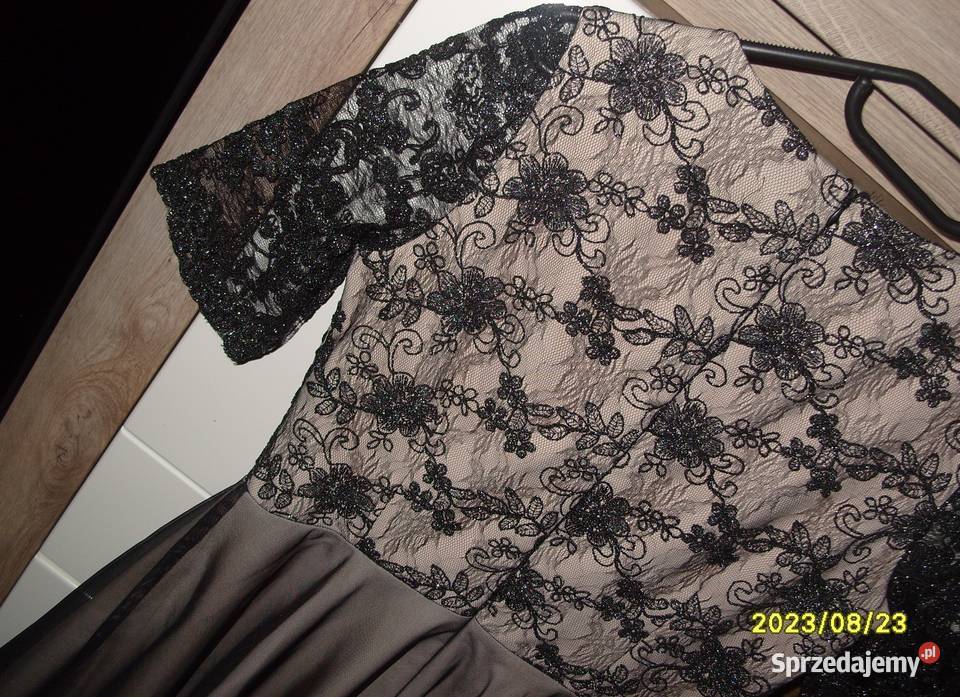 FORTINOWA koktajlowa sukienka koronka haft r38 Rozmiar 38(M) wielkopolskie Rawicz