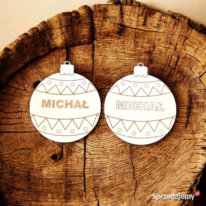 Zestaw Drewnianych Bombek Do Malowania OZDOBY Warszawa sprzedam