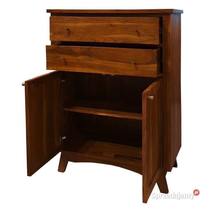 Komoda drewniana wysoka BONN 90 z szufladami i