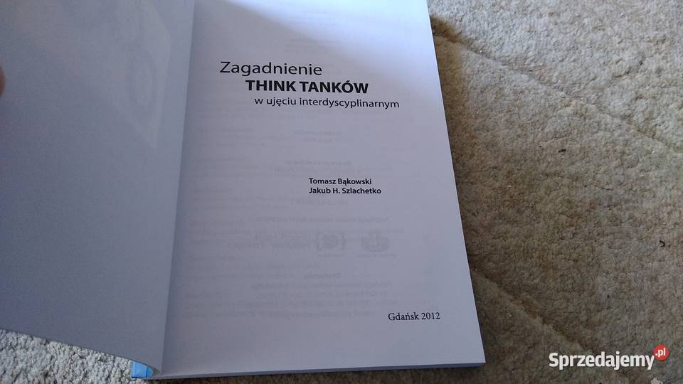 Zagadnienie think tanków Gdańsk sprzedam