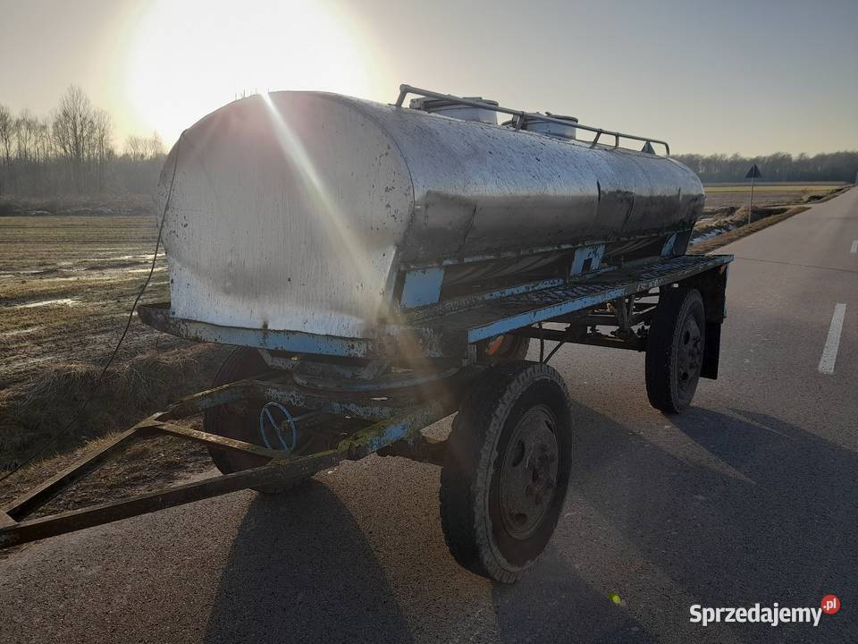 Beczka 4000l kwasówka na wodę na przyczepie